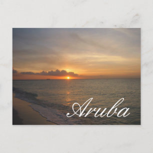 Solnedgång i Aruba Vykort