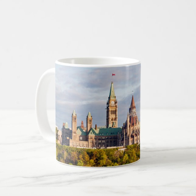 Solnedgång i Backe - Ottawa Kaffemugg (Framsida vänster)