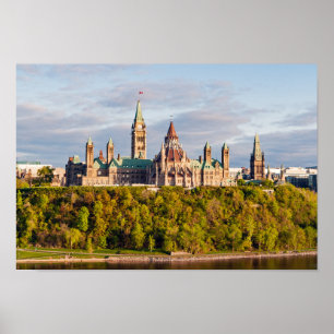 Solnedgång i Backe - Ottawa Poster