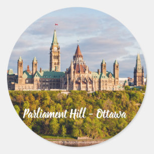 Solnedgång i Backe - Ottawa Runt Klistermärke