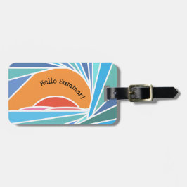 Solnedgång i Barrel Wave Bagagebricka