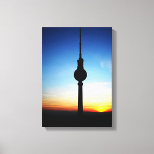 Solnedgång i Berlin Canvastryck