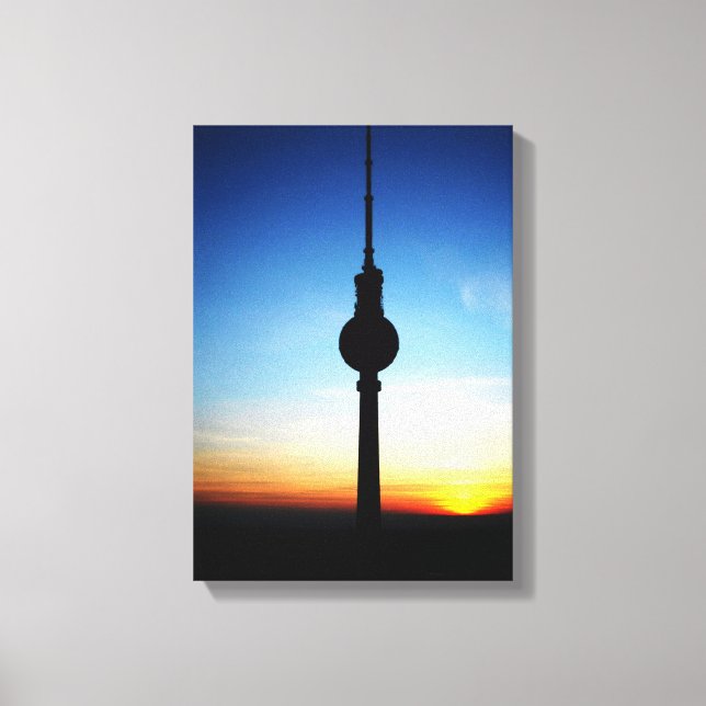 Solnedgång i Berlin Canvastryck (Framsida)