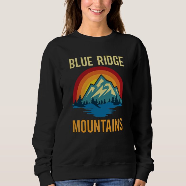 Solnedgång i blå ridge t shirt (Framsida)