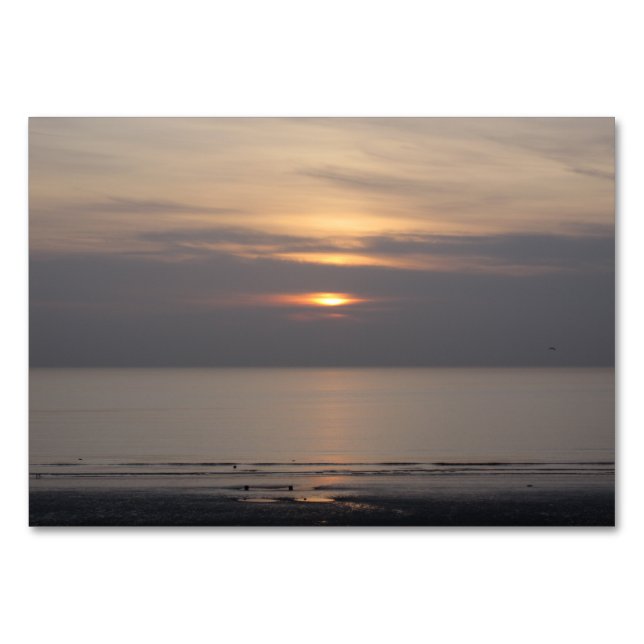 Solnedgång i Blackpool Bordsnummer (Framsidan)