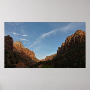 Solnedgång i Canyon Junction i Zion National Park Poster