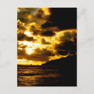 Solnedgång i Carate, Costa Rica Vykort