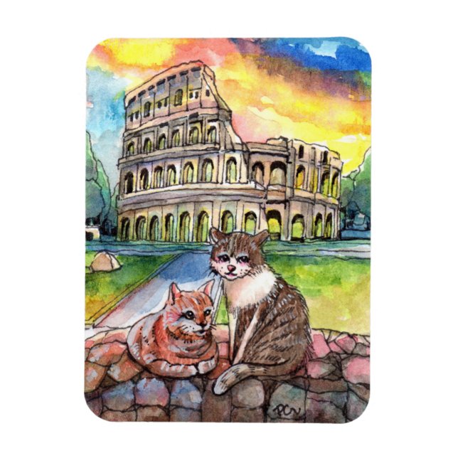 Solnedgång i Coliseum Magnet (Vertikal)