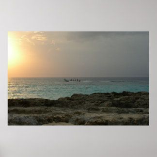 Solnedgång i Cozumel Poster
