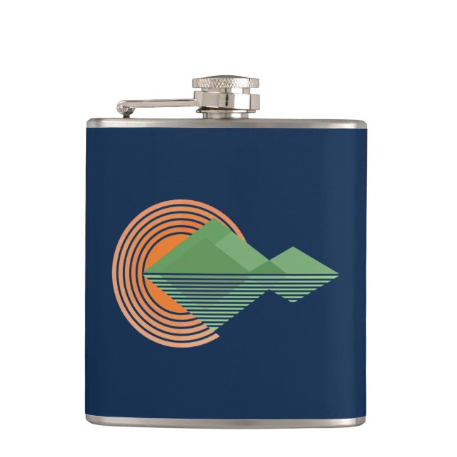 Solnedgång i dalen fickplunta (Framsidan)