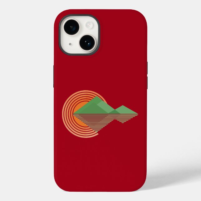 Solnedgång i dalen Fodral-Mate iphone case (Baksida)