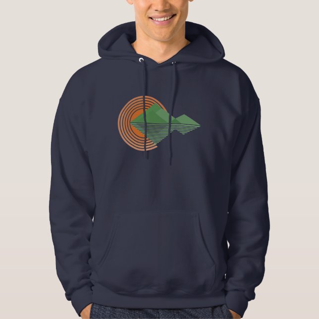 Solnedgång i dalen hoodie (Framsida)