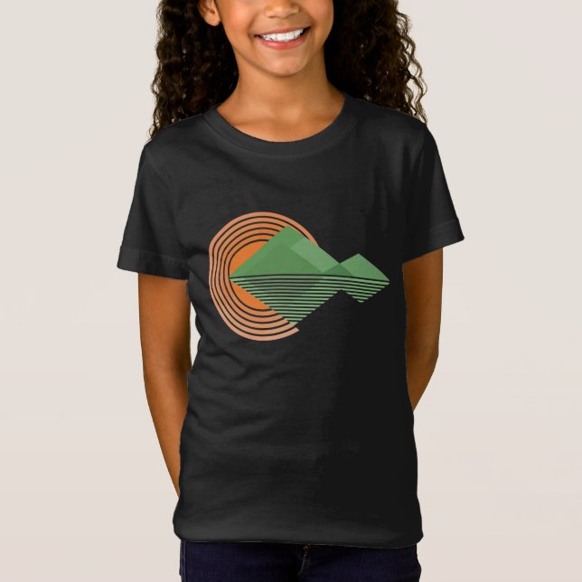 Solnedgång i dalen t shirt (Framsida)