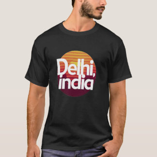 Solnedgång i Delhi, Indien T Shirt