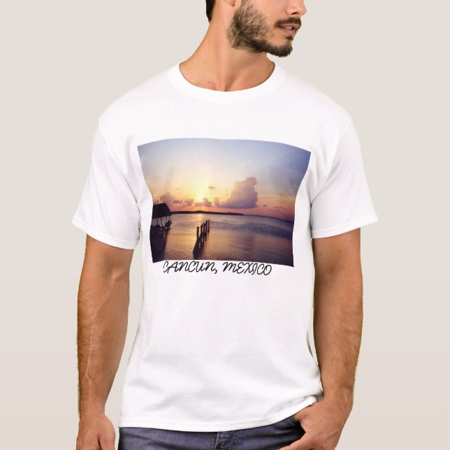 Solnedgång i den Cancun T-tröja Tee Shirt (Framsida)