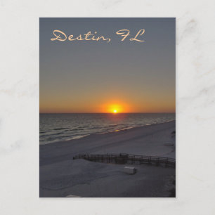 Solnedgång i Destin, FL Vykort