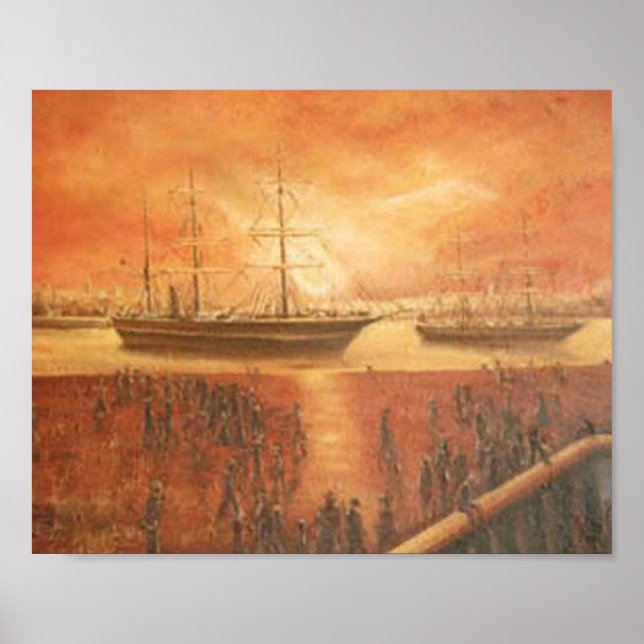 Solnedgång i det förflutna poster (Framsidan)