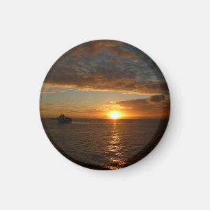 Solnedgång i det tropiska Sjölandskapet Sea II Magnet