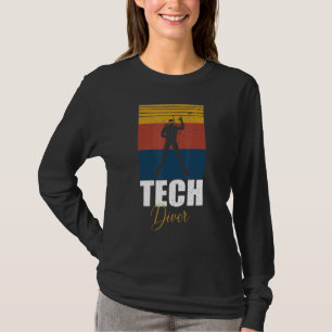 Solnedgång I Dive Deep Retro Rectangle Te T Shirt