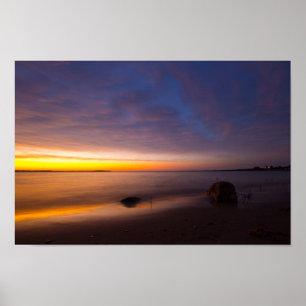 Solnedgång i Elk Rapids, Michigan Poster