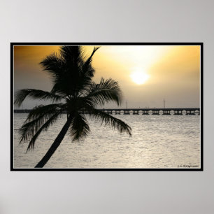 Solnedgång i Florida Nycklar Poster