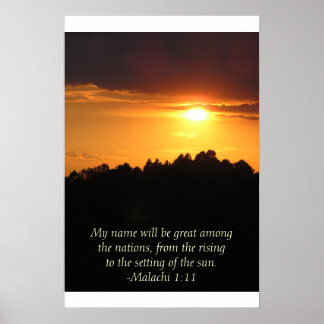 Solnedgång i fotgängarna poster