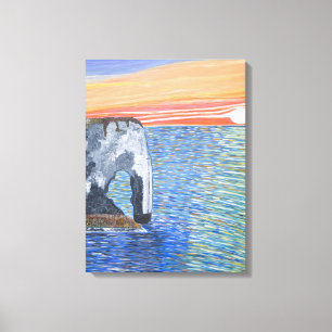 Solnedgång i Frankrike canvas