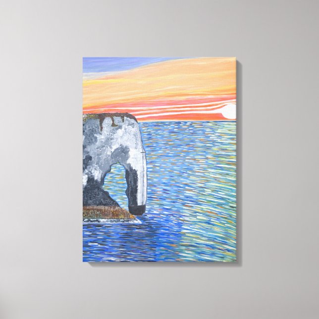 Solnedgång i Frankrike canvas (Framsida)