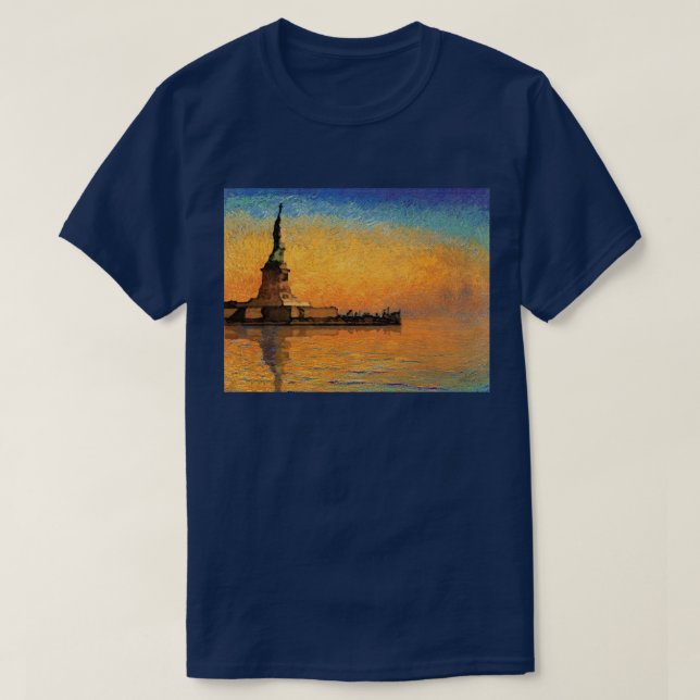 Solnedgång i frihetön t-shirt (Design framsida)