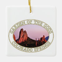 Solnedgång i Garden of the Gods in Colorado Vår