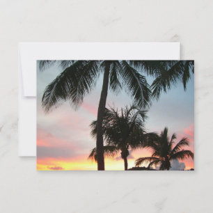 Solnedgång i Handflatan Tropical Ligcape Photograp