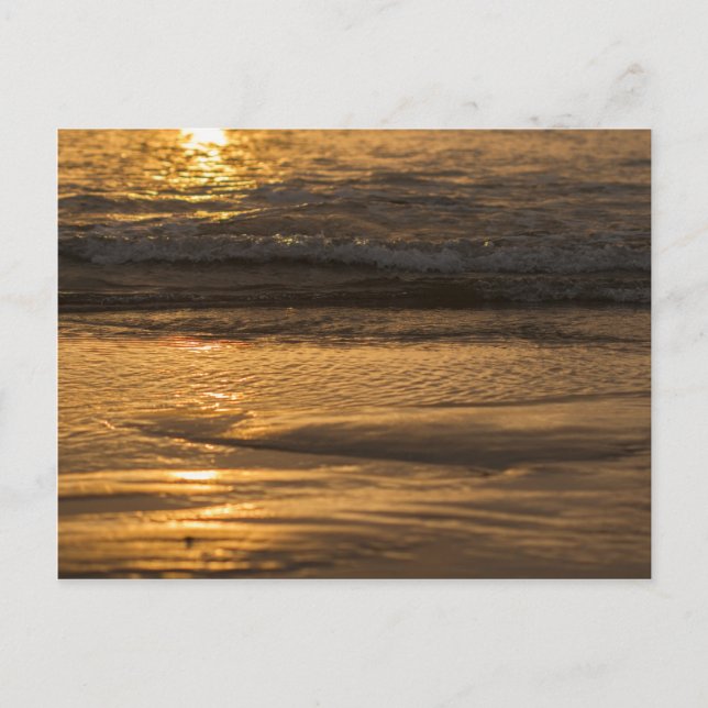 Solnedgång i havet vykort (Framsida)