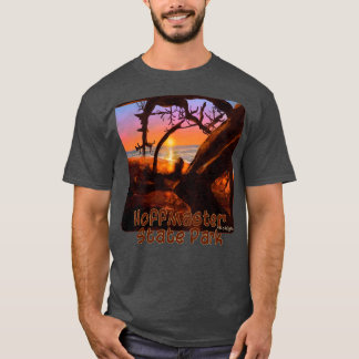 Solnedgång i Hoffmaster State Park Michigan T Shirt