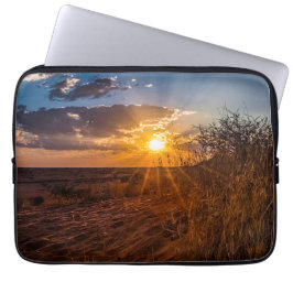 Solnedgång i Kalahari-öknen, Namibia Laptop Fodral