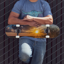 Solnedgång i Kalahari-öknen, Namibia Mini Skateboard Bräda 18,5 Cm