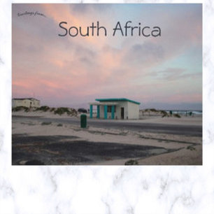 Solnedgång i Kapstaden South Afrika Vykort