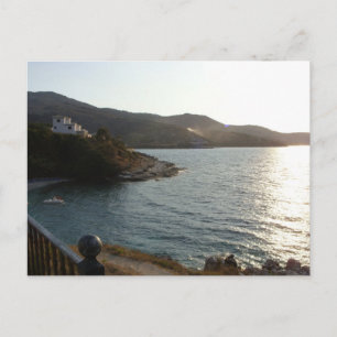 Solnedgång i Kassiopi, Korfu (Grekland) Vykort