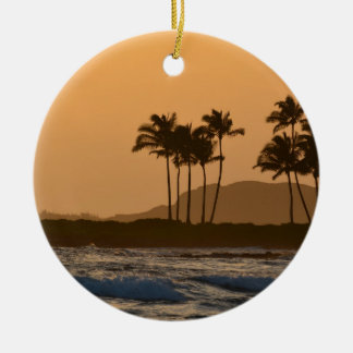 Solnedgång i Kauai Julgransprydnad Keramik