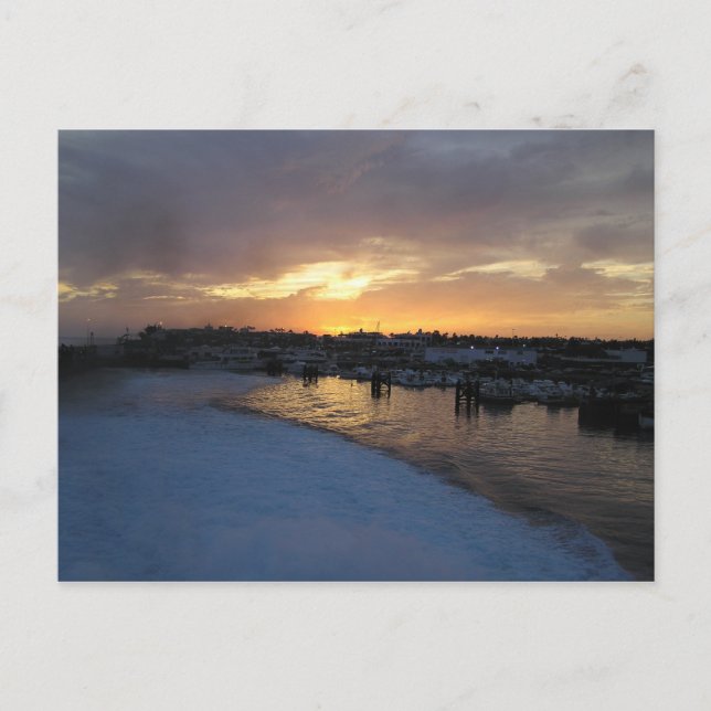 Solnedgång i Lanzarote 2 vykort (Framsida)