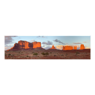 Solnedgång i Monument Valley Fototryck