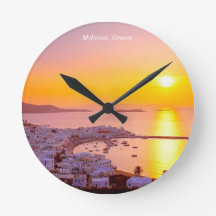 Solnedgång i Mykonos, Grekland