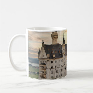 Solnedgång i Neuschwanstein Castle, Tyskland Bayer Kaffemugg