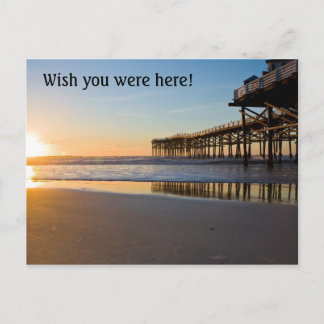 Solnedgång i Ocean Pier Vykort