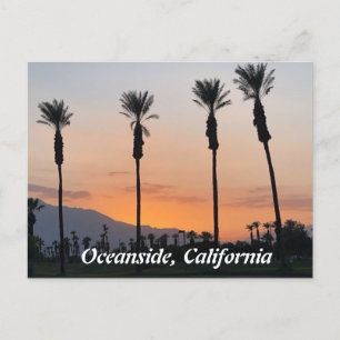 Solnedgång i Oceanside California Vykort