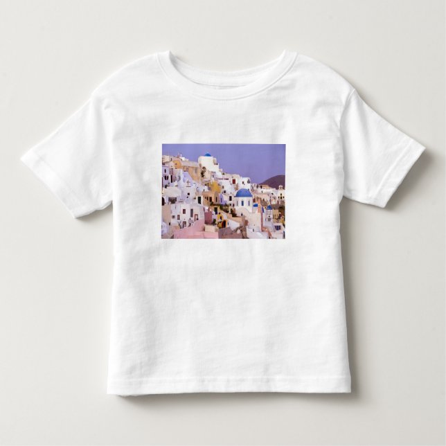 Solnedgång i olja, Santorini 2 Tee Shirt (Framsida)