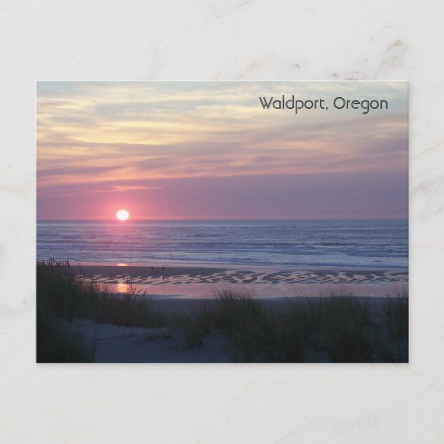 Solnedgång i Oregon Vykort (Framsida)