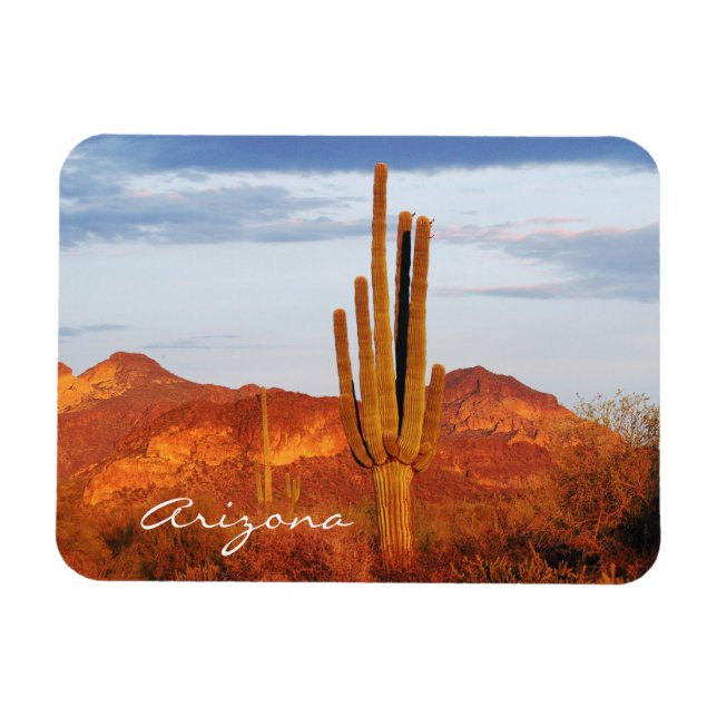 Solnedgång i Öster Valley Arizona Magnet (Horisontell)