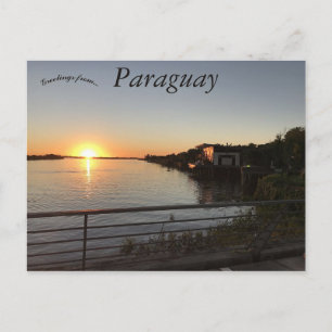 Solnedgång i Paraguay Vykort