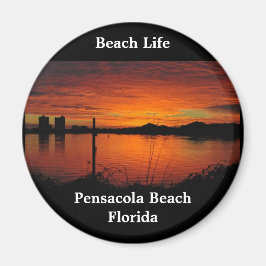 Solnedgång i Pensacola Beach Magnet