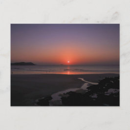 Solnedgång i Polzeath Vykort